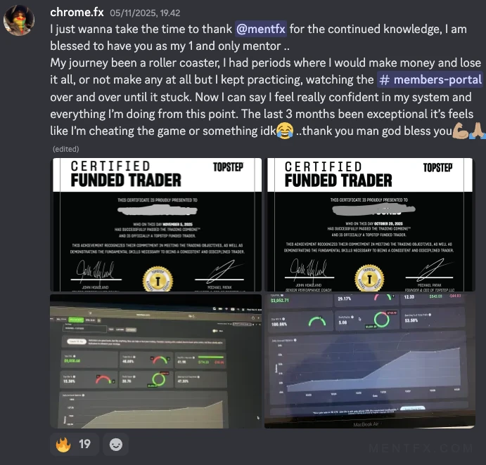 Mentfx funded trader certificate
