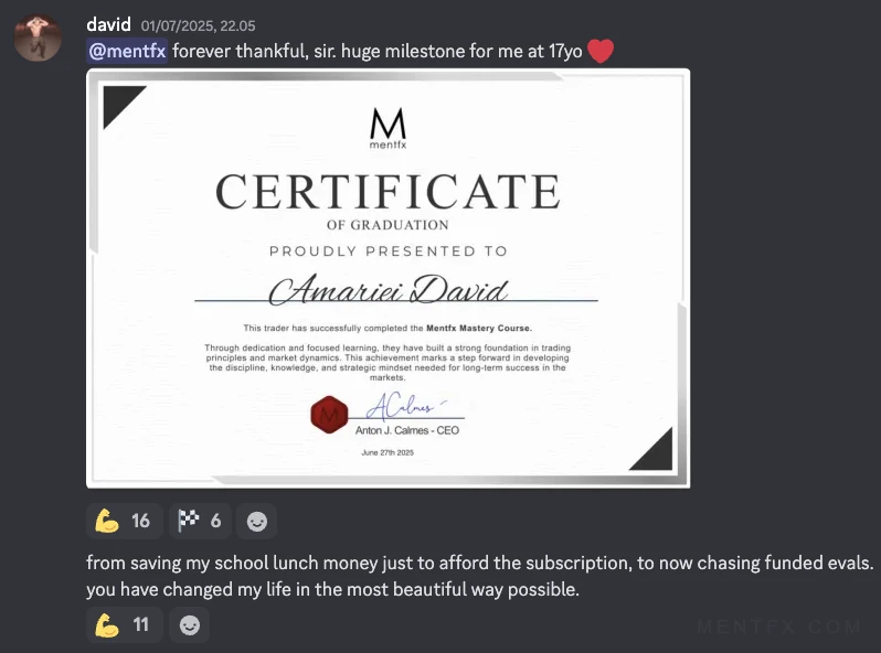 Mentfx graduate certificate