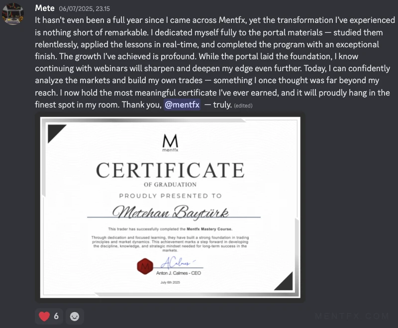 Mentfx graduate certificate