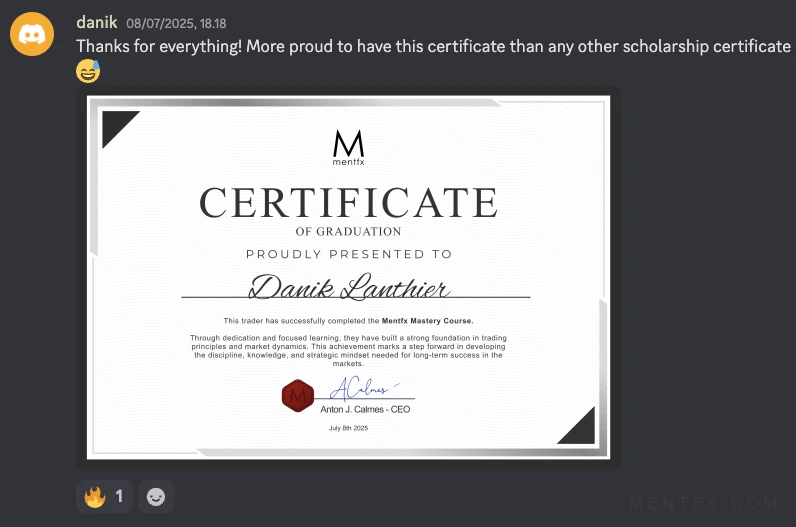 Mentfx graduate certificate