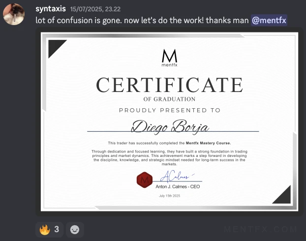 Mentfx graduate certificate