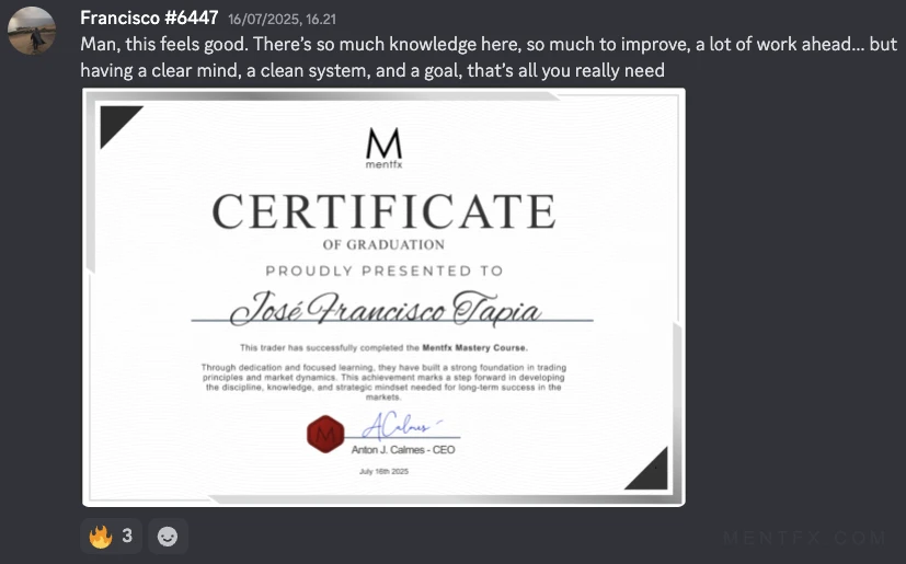 Mentfx graduate certificate