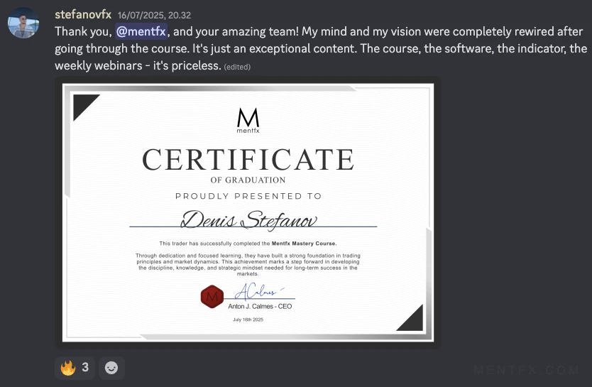 Mentfx graduate certificate