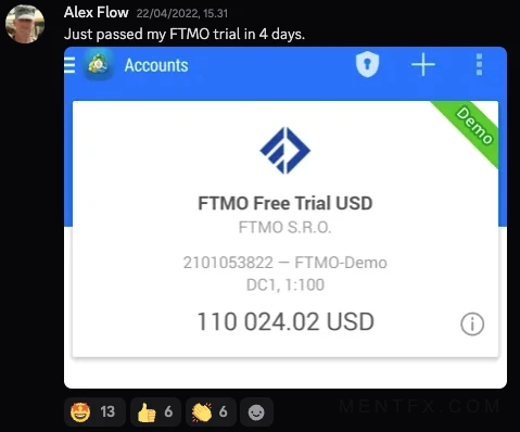 Mentfx trader win